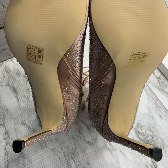 Shakira By Lady Couture High Heel Open Toe Rhinest - Picture 6 of 10